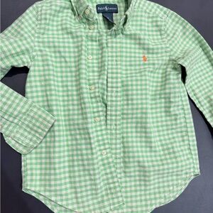 Ralph Lauren Green Checkered Shirt